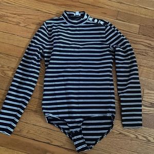 Jcrew striped body suit